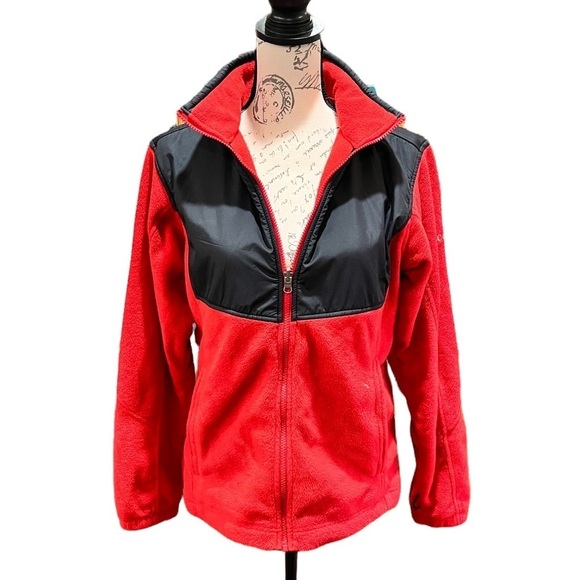 COLUMBIA fleece zip sweatshirt size L - Picture 1 of 5